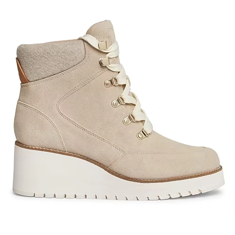 Cole Haan ZERØGRAND City Wedge Hiker Boots – Light Sesame – Size 9.5 – New - Picture 7 of 16